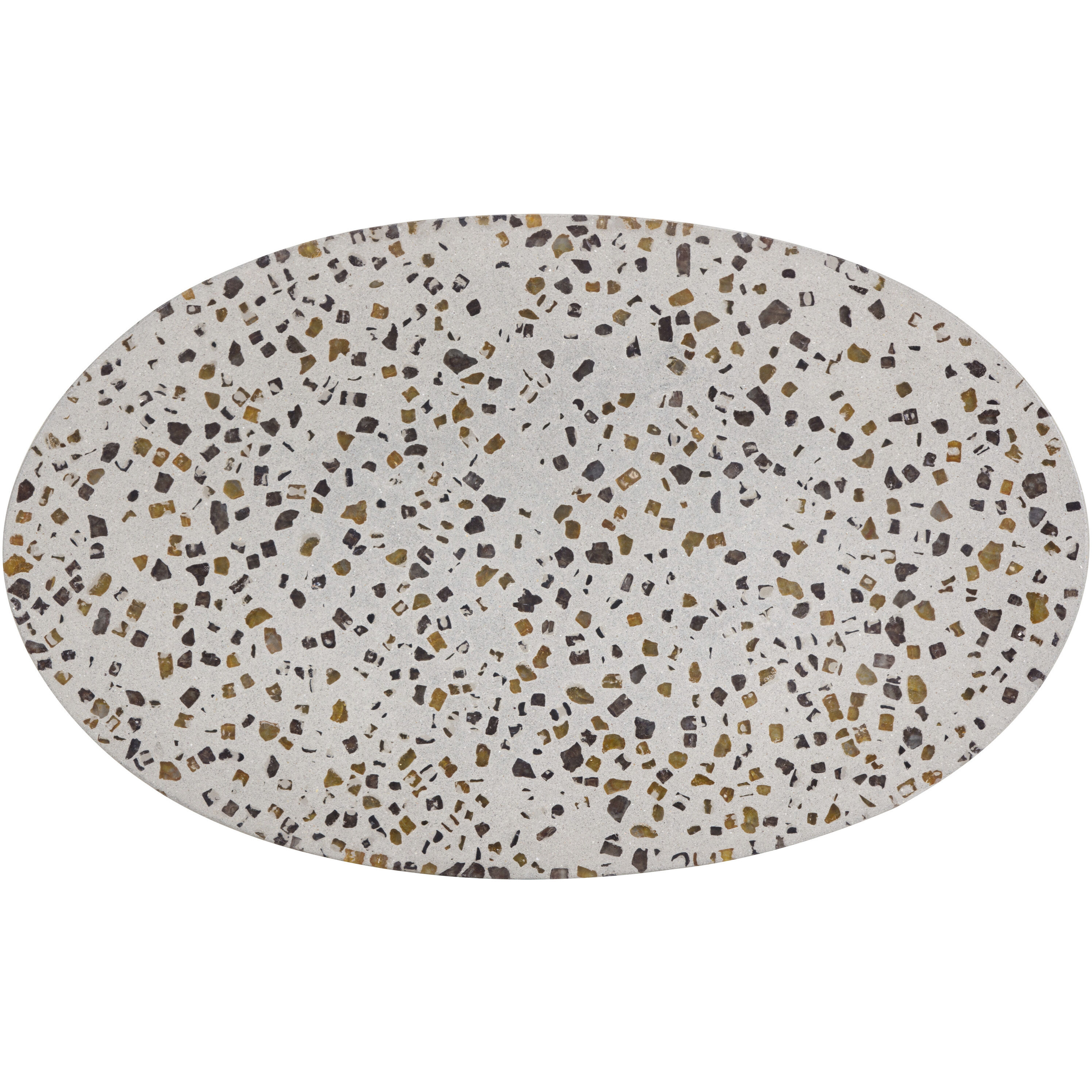 Carment 22.75 X 19.5 inch Terrazzo / Grey Side Table